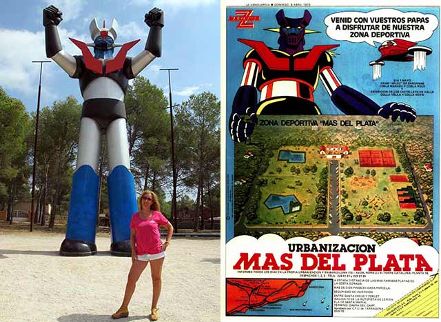 estatua de Mazinger Z en España