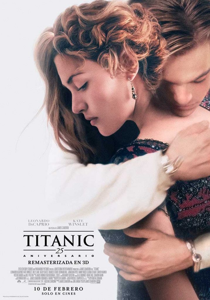 Nuevo póster en el reestreno de Titanic, de James Cameron remasterizada en 3D HFR