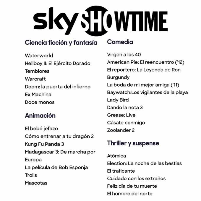 Todo sobre Sky Showtime y precio, la nueva plataforma de Streaming que llega a EspaƱa 2 Todo sobre Sky Showtime y precio, la nueva plataforma de Streaming que llega a EspaƱa