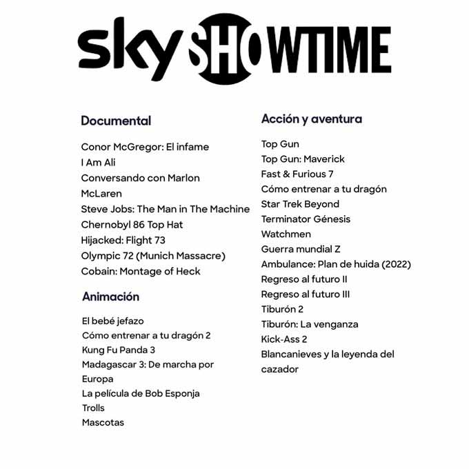 Todo sobre Sky Showtime y precio, la nueva plataforma de Streaming que llega a España