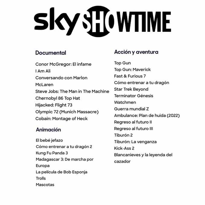 Todo sobre Sky Showtime y precio, la nueva plataforma de Streaming que llega a EspaƱa 1 Todo sobre Sky Showtime y precio, la nueva plataforma de Streaming que llega a EspaƱa