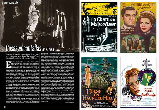 Revista ACCION AGOSTO 2023 número 2308 3 CARTELMANÍA: Casas encantadas en el cine
