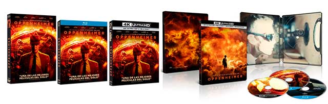 Ya sabemos cuando sale Oppenheimer en DVD y Bluray y extras