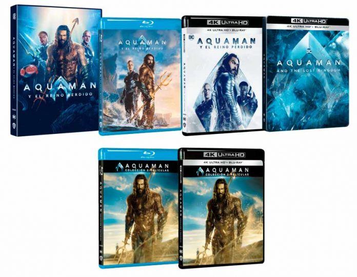 Aquaman y el reino perdido en DVD y Blu-ray