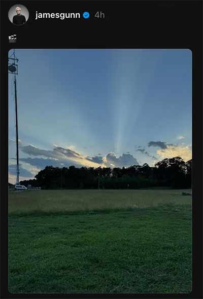 James Gunn comparte una cautivadora foto del set de Superman