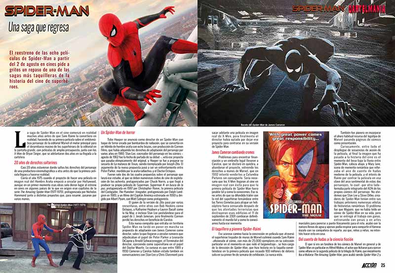 Revista ACCION AGOSTO 2024 número 2408. Spider-Man Una saga que regresa