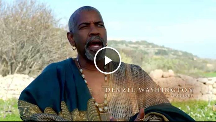 Gladiator 2 featurette con Denzel Washington