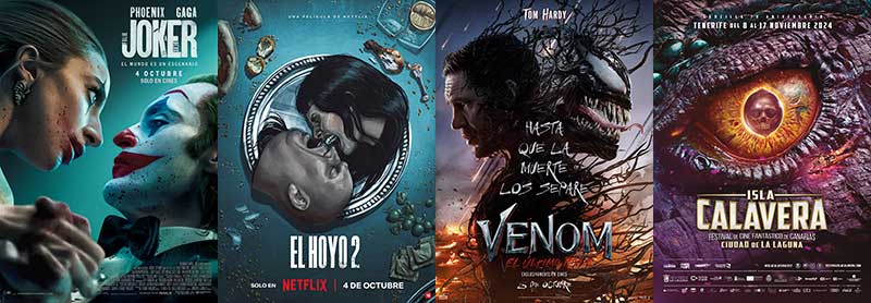 Revista ACCION OCTUBRE 2024 número 2410 con pósteres de Joker Folie À Deux, Venom El ultimo Baile, El Hoyo 2, Festival isla Calavera
