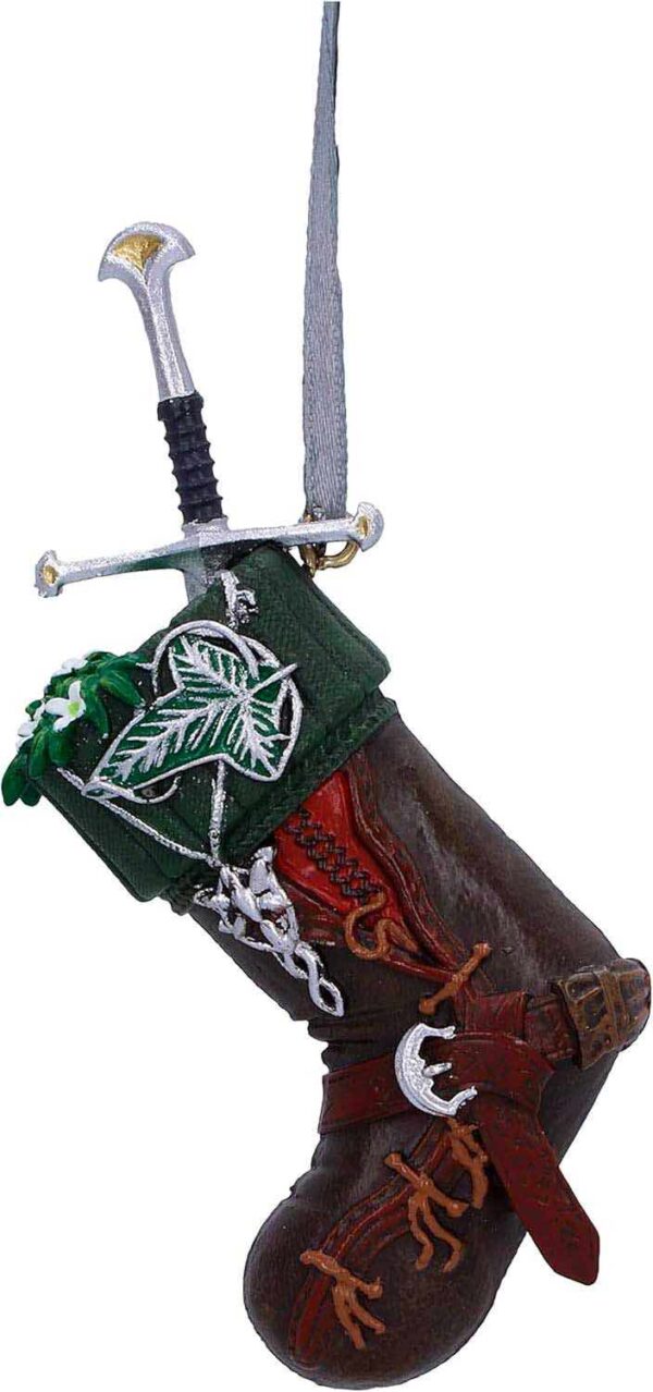 Adorno de Navidad El señor de los anillos calcetín Aragorn