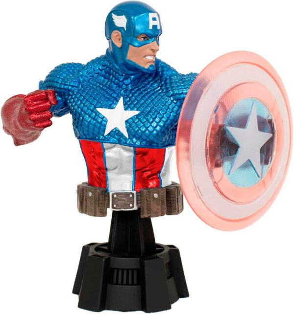 Busto Marvel Capitan America Escudo Holo
