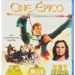 Pack Cine Épico 3 Películas El Cid + La caída del Imperio Romano + Rey de Reyes (Blu-ray)