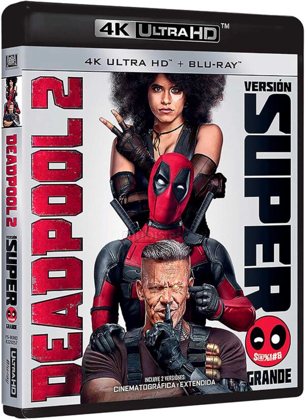 Deadpool 2 Versión Super Grande 4 discos (4K UHD + Blu-ray)