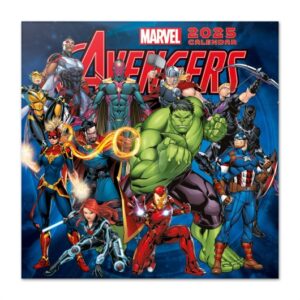 Calendario Avengers tamaño 30x30cm