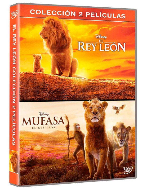 Pack El Rey Leon (2019) + Mufasa: El Rey Leon (2024) (DVD)