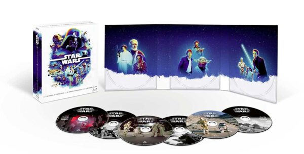 Pack Star Wars Episodios 4-6 (Blu-ray + Blu-ray Extras) (6 discos)