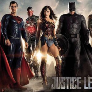 Póster COMICS JUSTICE LEAGUE MOVIE ALL CHARACTERS. Ref. 48. Tamaño 61×91,5.