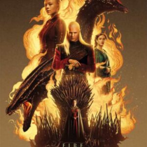 Póster JUEGO DE TRONOS LA CASA DEL DRAGON FIRE AND BLOOD. Ref. 60.