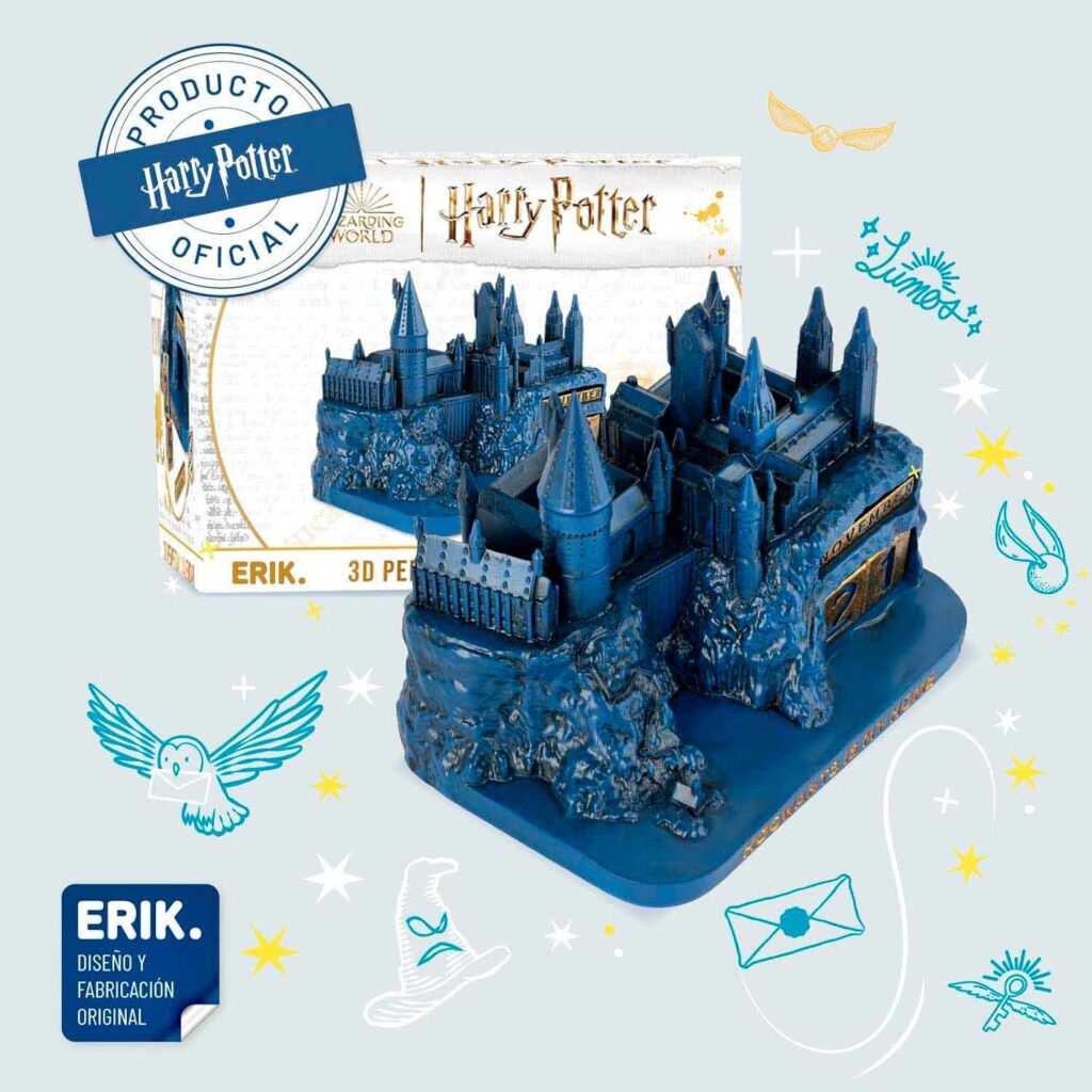Harry Potter y la piedra filosofal cumple 25 años 2 Calendario Perpetuo 3D Harry Potter Hogwarts