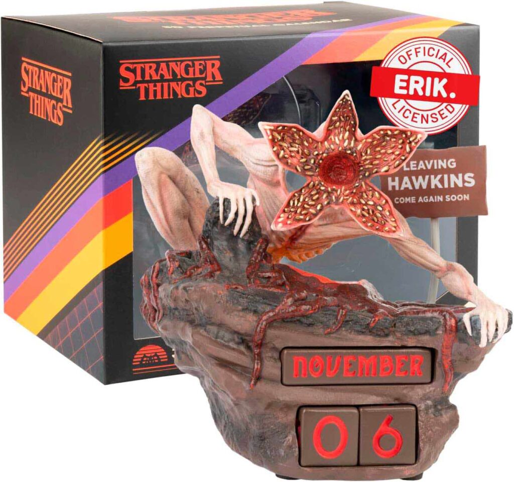 Nuevo tráiler de la última temporada de Stranger Things 3 Calendario perpetuo 3D Stranger Things