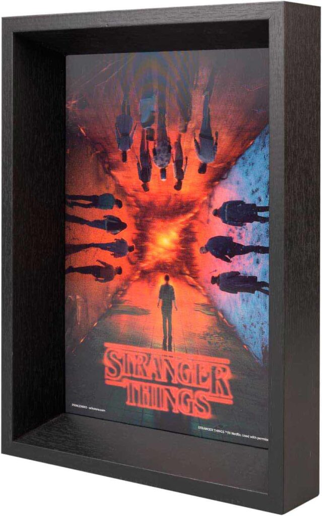 Nuevo tráiler de la última temporada de Stranger Things 2 Print Lenticular Enmarcado Stranger Things