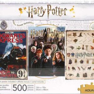 Set de 3 Puzzles 500 piezas Harry Potter
