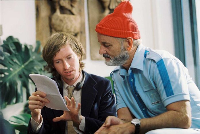 Wes Anderson y Bill Murray en The Life Aquatic