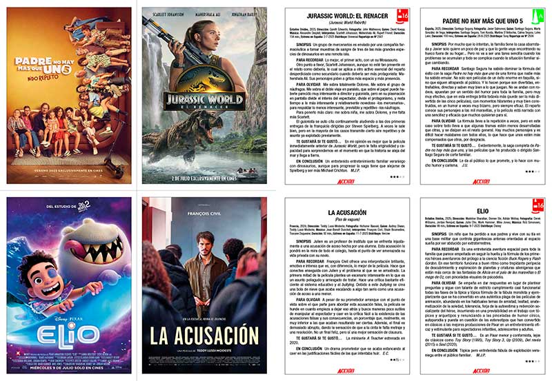 Fichas en Revista ACCION AGOSTO 2025 número 2508