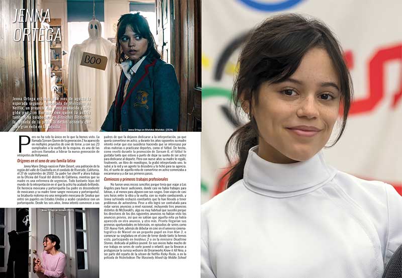 Jenna Ortega en Revista ACCION AGOSTO 2025 número 2508