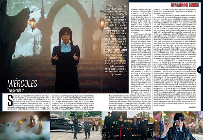 Miercoles Temporada 2 en Revista ACCION AGOSTO 2025 número 2508
