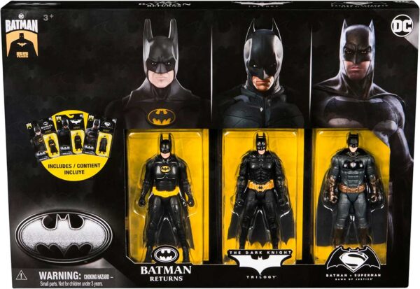 DC Comics-Pack de 3 Figuras Batman  10cm