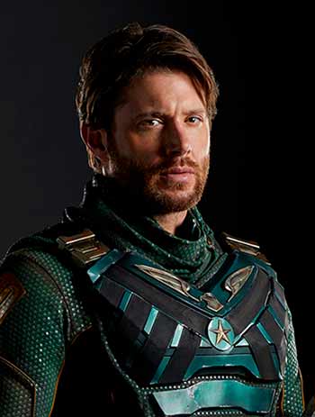 Primer vistazo a la serie Vought Rising 1 Vought Rising. Jensen Ackles como Soldier Boy
