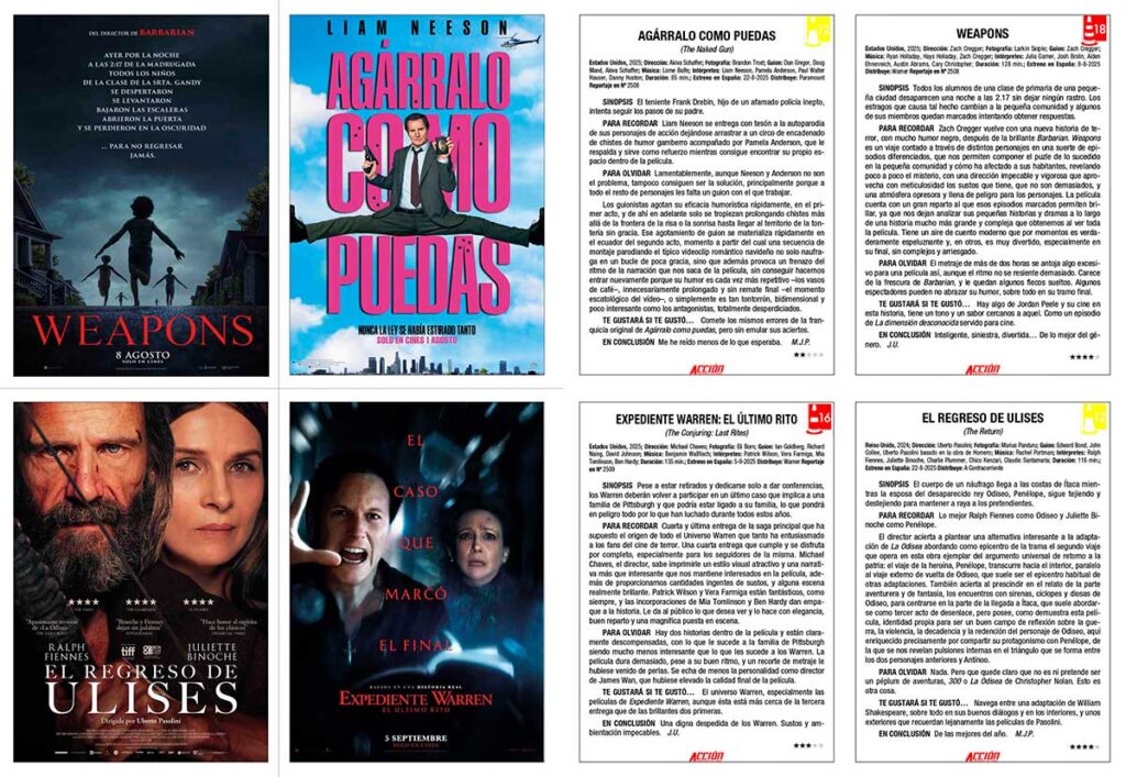 Revista ACCION OCTUBRE 2025 número 2510 6 Revista ACCION OCTUBRE 2025 número 2510. Fichas críticas