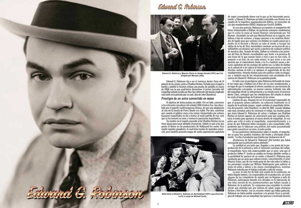 Revista ACCION OCTUBRE 2025 número 2510 5 Revista ACCION OCTUBRE 2025 número 2510 Edward G. Robinson