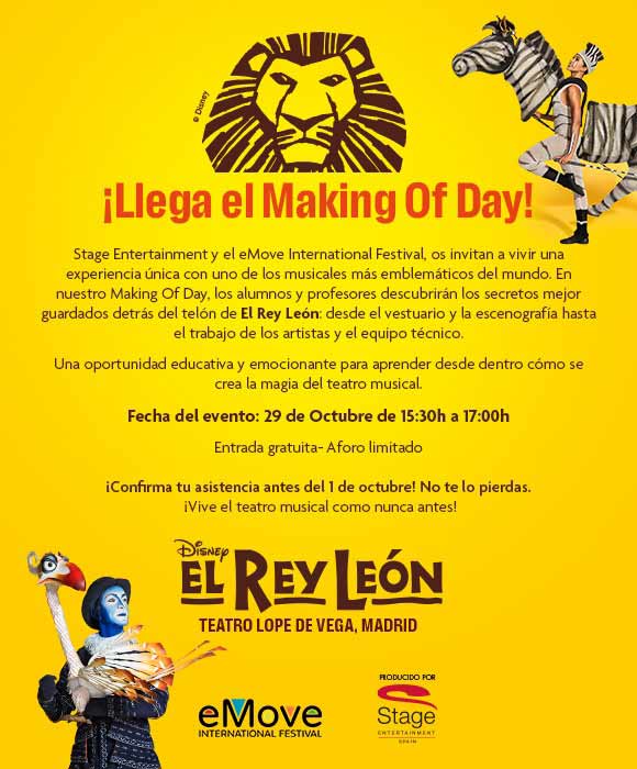 Making Of Day de El Rey León: un viaje al corazón del musical 1 Making Of Day de El Rey León