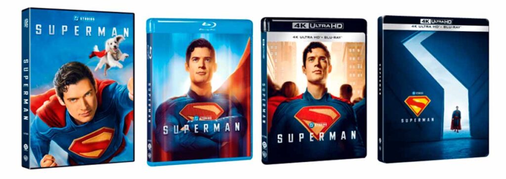 Superman en formato físico y cuales son los extras 1 Superman en formato físico