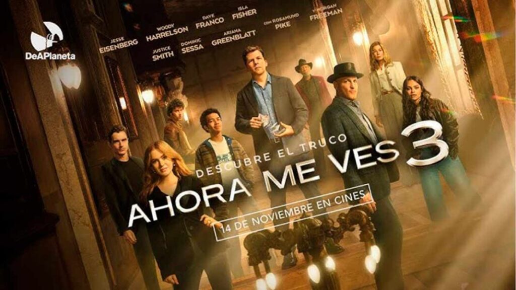 Cartelera: los estrenos de la semana del 14 de noviembre de 2025. 1 estrenos de la semana: Ahora me ves 3