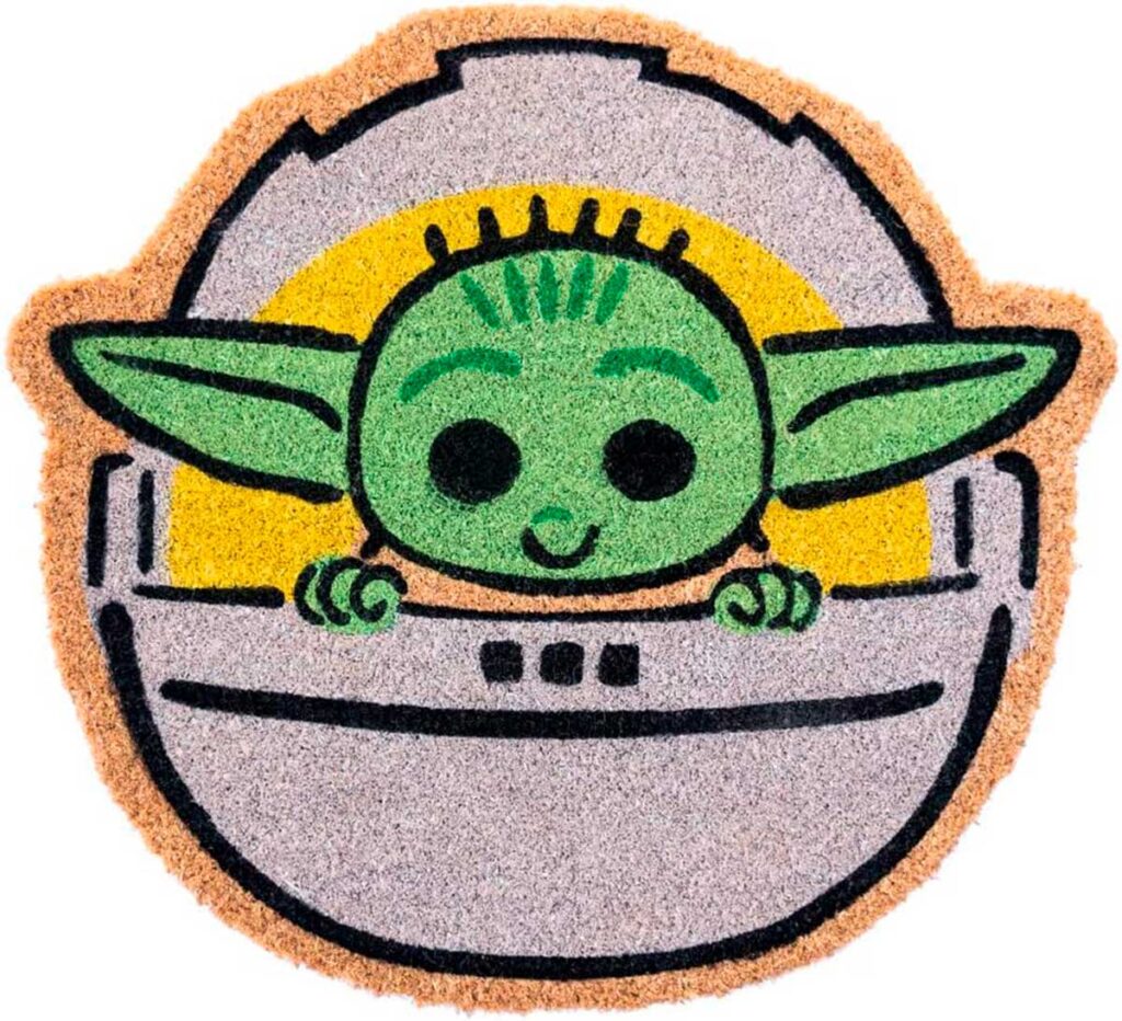 Espectacular nuevo tráiler de The Mandalorian & Grogu. 2 Felpudo Mandalorian The Child Troquelado