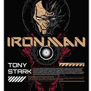 Poster Luminiscente Marvel Iron Man