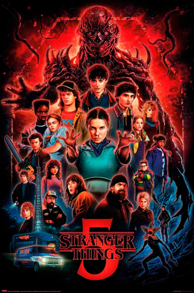 Woo Product Template - Acción Cine Store 1 Póster Stranger Things T5
