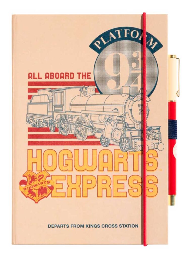 Harry Potter y la piedra filosofal cumple 25 años 4 Cuaderno Premium A5 con boligrafo Harry Potter Plataforma 9 3/4