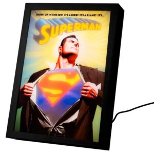 Lamina LED Enmarcada DC Comics Superman Alex Ross