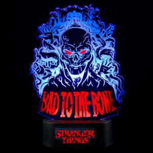 Lampara LED de mesa Stranger Things Bad To The Bone