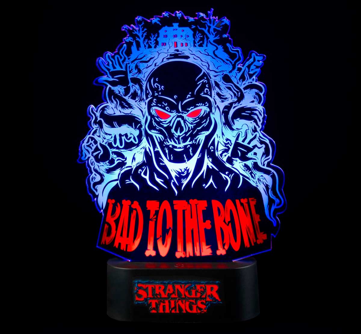 Woo Product Template - Acción Cine Store 2 Lampara LED de mesa Stranger Things Bad To The Bone