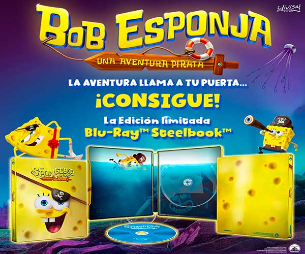 Concurso Bob Esponja: Una aventura pirata Steebook Blu-Ray 2 Concurso Bob Esponja: Una aventura pirata