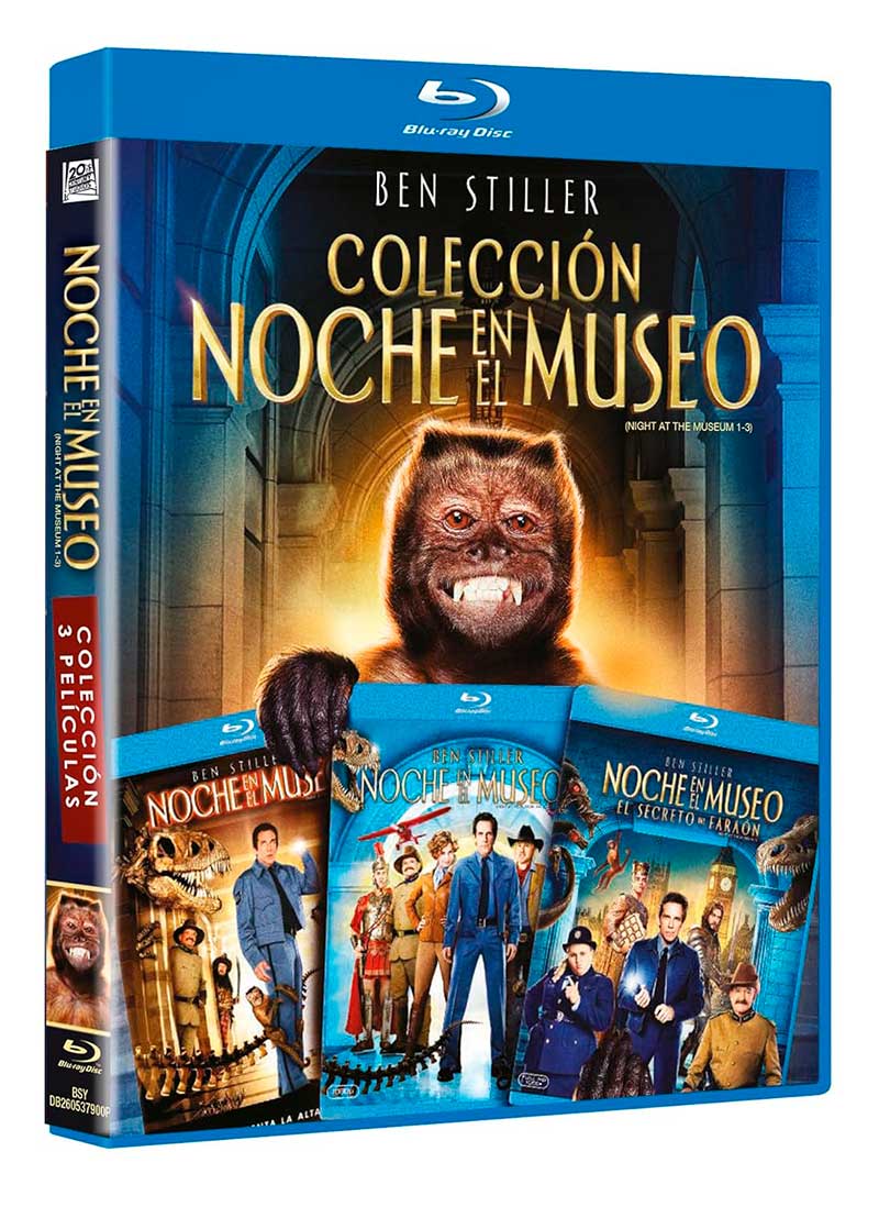 Woo Product Template - Acción Cine Store 1 Noche en el Museo (Night at the Museum) (Blu-ray) Pack 3 Pelicula