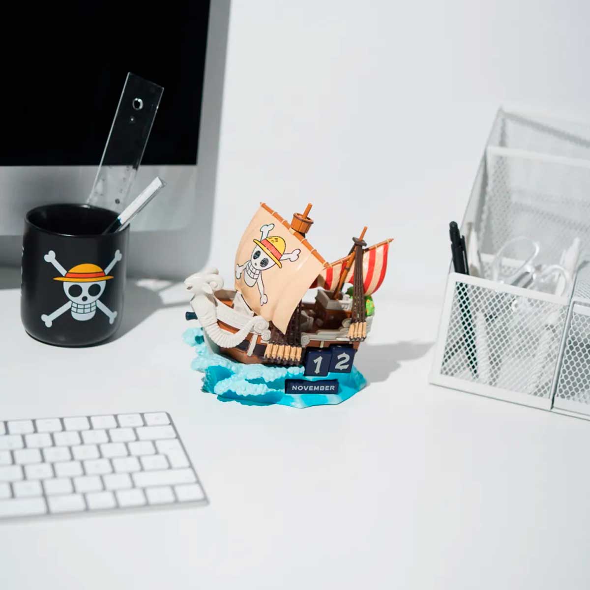 Calendario perpetuo 3D One Piece Netflix Going Merry 1 Calendario perpetuo 3D One Piece Netflix Going Merry