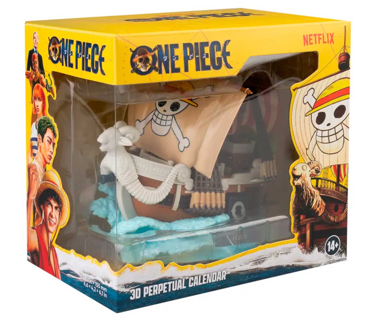 Calendario perpetuo 3D One Piece Netflix Going Merry 2 Calendario perpetuo 3D One Piece Netflix Going Merry