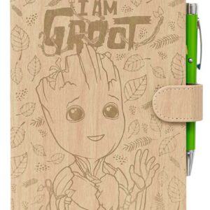 Nueva película de Los Ángeles de Charlie en desarrollo 9 Cuaderno Premium A5 con bolígrafo proyector Marvel Groot
