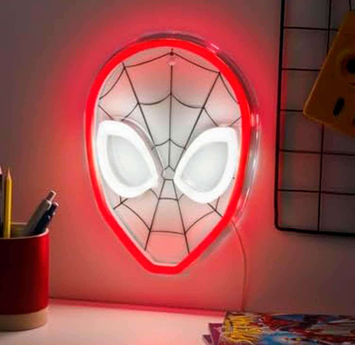 Lámpara LED Spider-Man Neón de pared 1 Lámpara LED Spider-Man Neón de pared