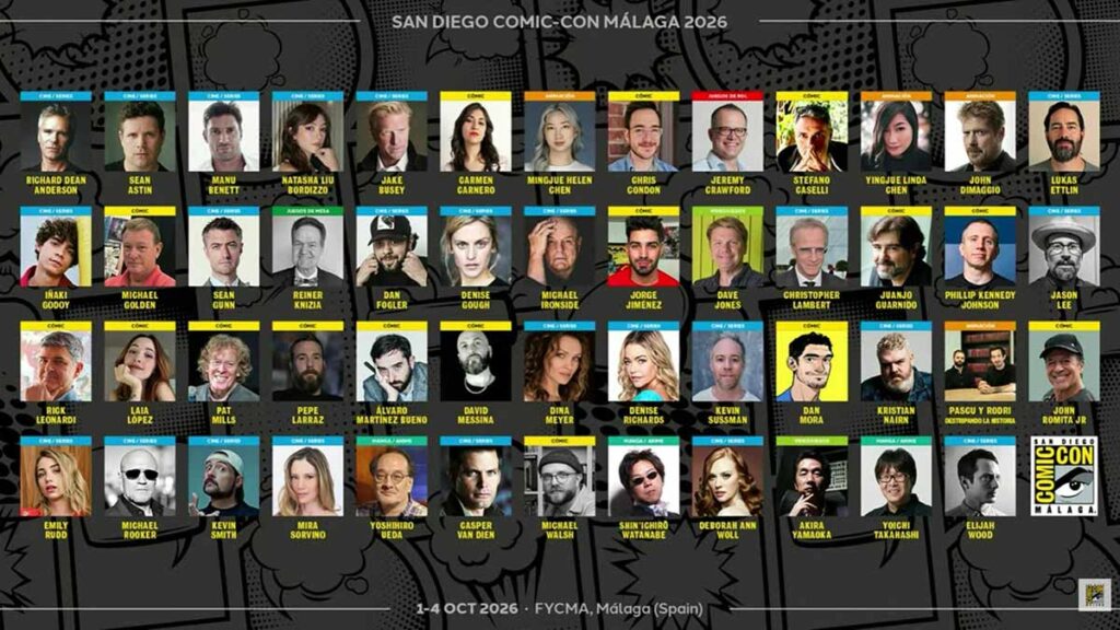 Las novedades de la San Diego Comic-Con Málaga 2026. 1 San Diego Comic-Con Málaga 2026